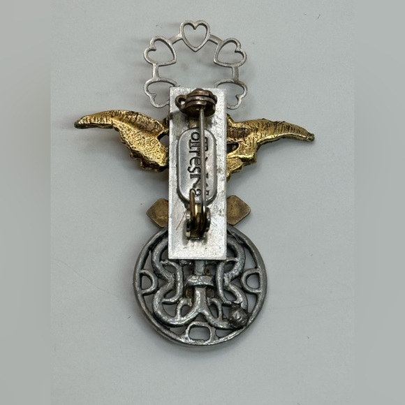 Treska Vtg Angel cherub brooch - Picture 5 of 7
